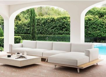 Rechts buitenkussen voor chaise longue