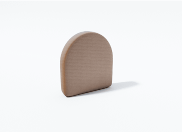 Verticale halve cirkel ronde hoes