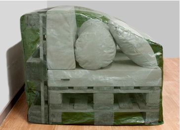 Beschermhoes voor individuele palletbank