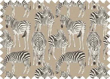 Bedrukt Canvas Zebra