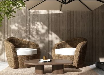 Buitenkussen voor ronde fauteuil