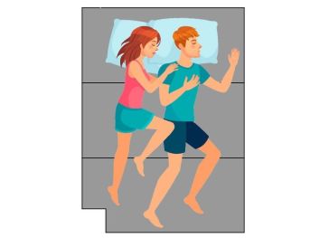 Opvouwbaar matras uitsparing onderaan links