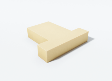 Schuim snijvorm zijkant dubbel