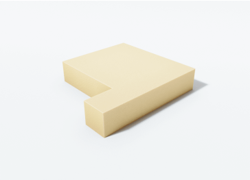 Schuim snijvorm zijkant links