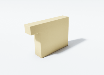 Verticale schuim met zijaanzicht links