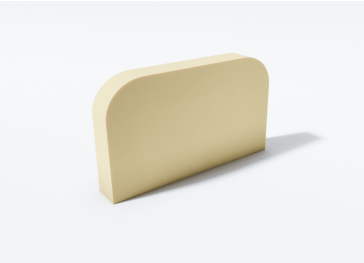 Halfronde rechte verticale schuim