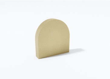 Halfronde ronde verticale schuim