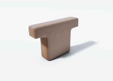 Stoelrugleuninghoes met dubbele afwerking