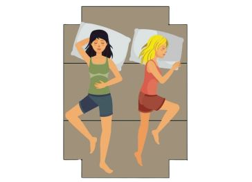 Opvouwbare topper met een snit in 4 hoeken