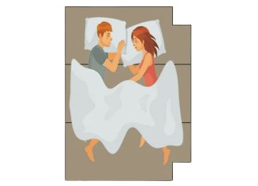 Opvouwbare topper met zijrechtse snede, boven en onder