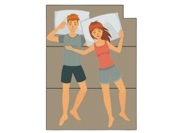 Opvouwbare topmatras met uitsparing rechtsboven