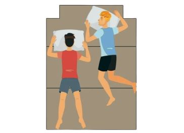 Opvouwbare topper met rechte bovenkant, rechts en links