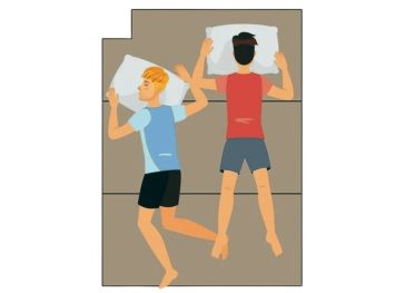 Opvouwbare topmatras met uitsparing linksboven