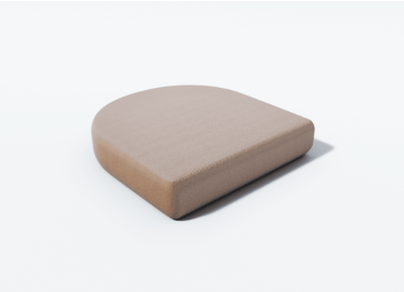 Halfrond stoelkussen