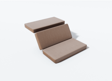 Kussen voor opvouwbare ligstoel met drie denle