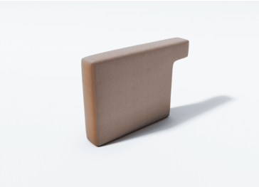 Rugkussen met Rechte Rand