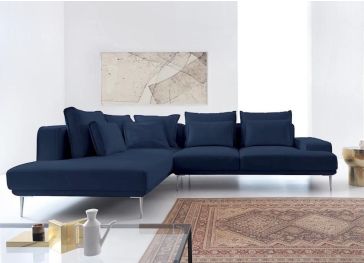 Hoes voor het zitkussen van een linker chaise longue bank