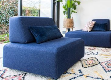 Hoes voor bankrugleuning met wig