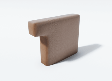 Rugkussen met Linker Rand