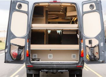 Opvouwbaar matras met uitsparingen in 4 Hoeken