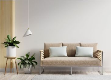 Zacht vierkant rugkussen