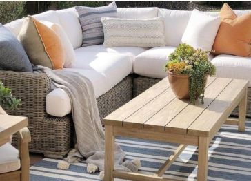 Linker buitenkussen voor chaise longue