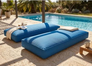 Rechthoekig vloerkussen voor buiten