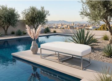 Zitkussen voor rechte halfronde bank