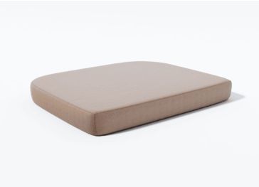 Buitenkussen voor bank met rechte halve cirkelzitting