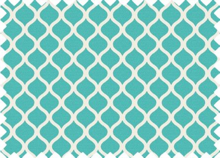 Bedrukt Canvas Lemons Turkoois