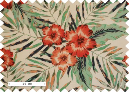 Leichte Plane Tropische print