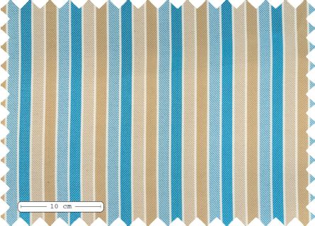 Leichte Planen Strepen Menorca blauw