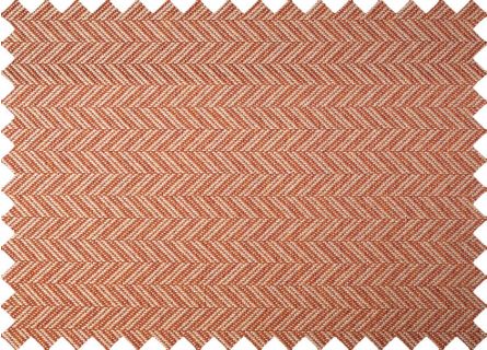 Meubelstofcoördinaties met visgraatpatroon in Terracota