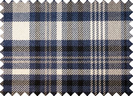 Meubelstofcoördinaties met ruitpatroon in Blauw