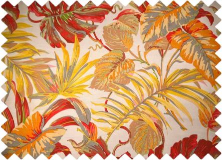 Leichte Planen Botanisch Oranje stof