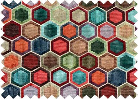 Polsterstoffen Colors Hexagoon