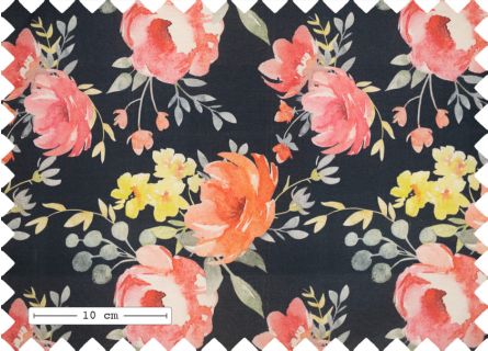Leichte Plane Bloemenprint
