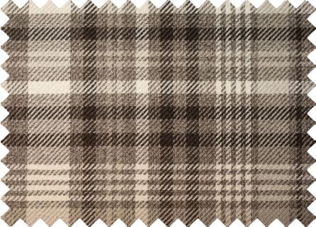 Meubelstofcoördinaties met ruitpatroon in taupe